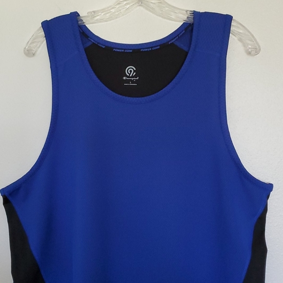 Champion Blue & Black Tank Top - L - Picture 2 of 8